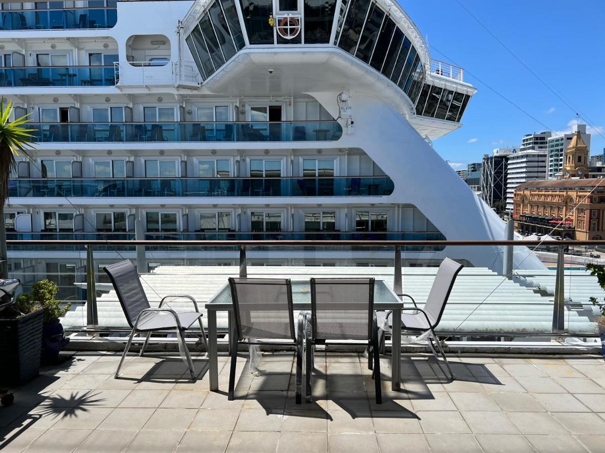 Waterfront Seaview Hotel Apartment - Same Building Block As Auckland Hilton Eksteriør bilde