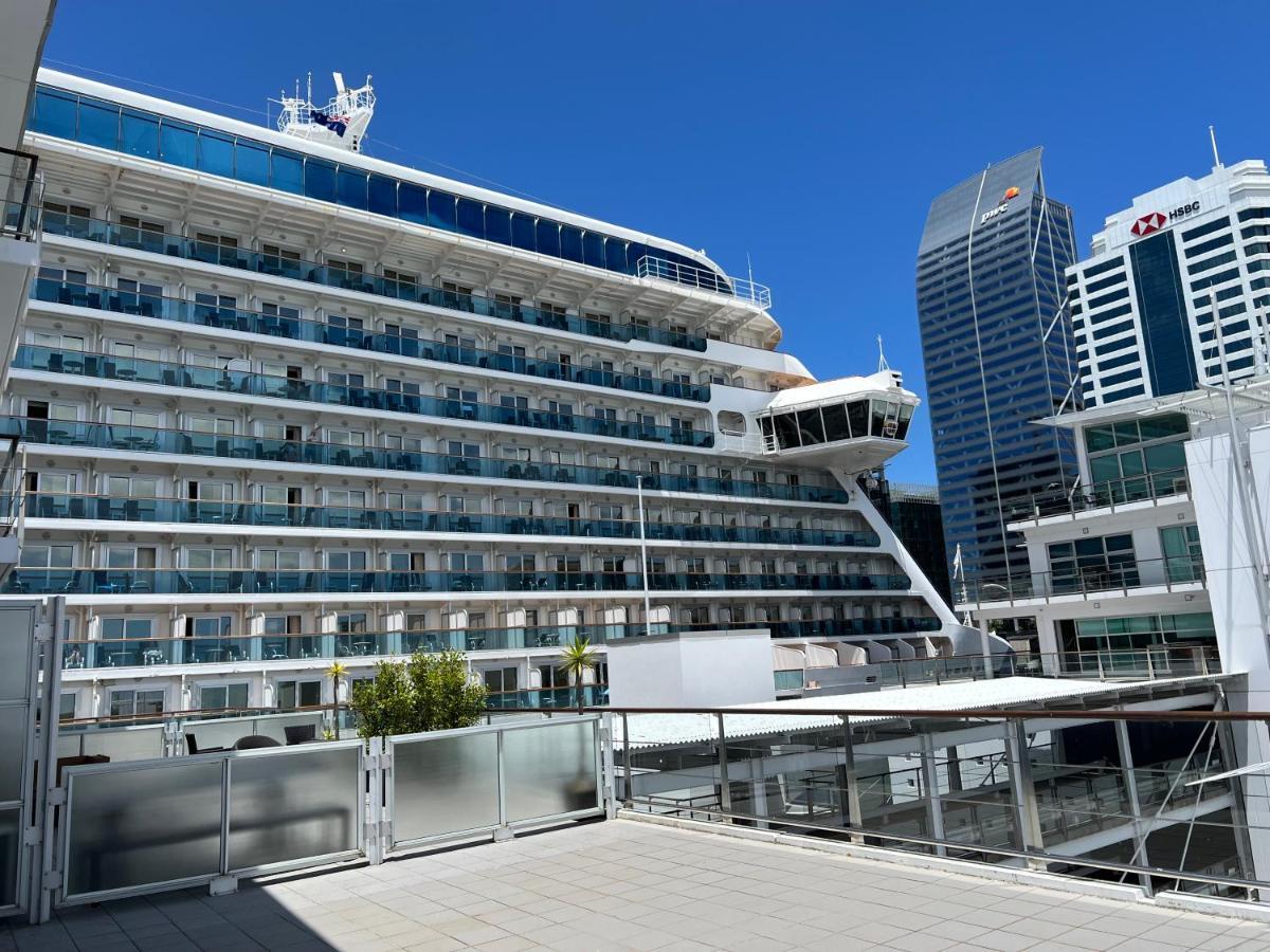 Waterfront Seaview Hotel Apartment - Same Building Block As Auckland Hilton Eksteriør bilde