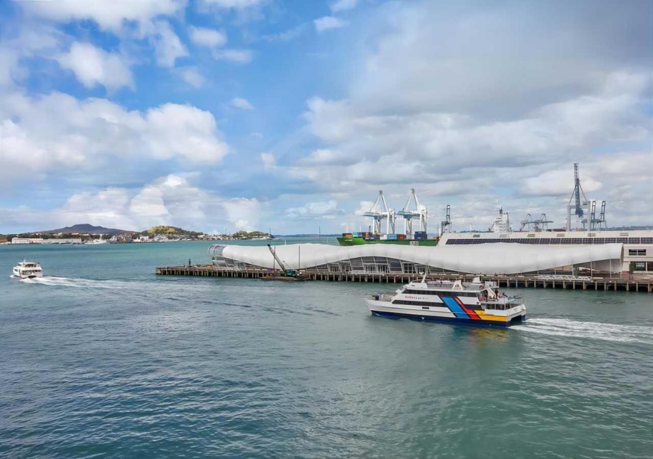 Waterfront Seaview Hotel Apartment - Same Building Block As Auckland Hilton Eksteriør bilde