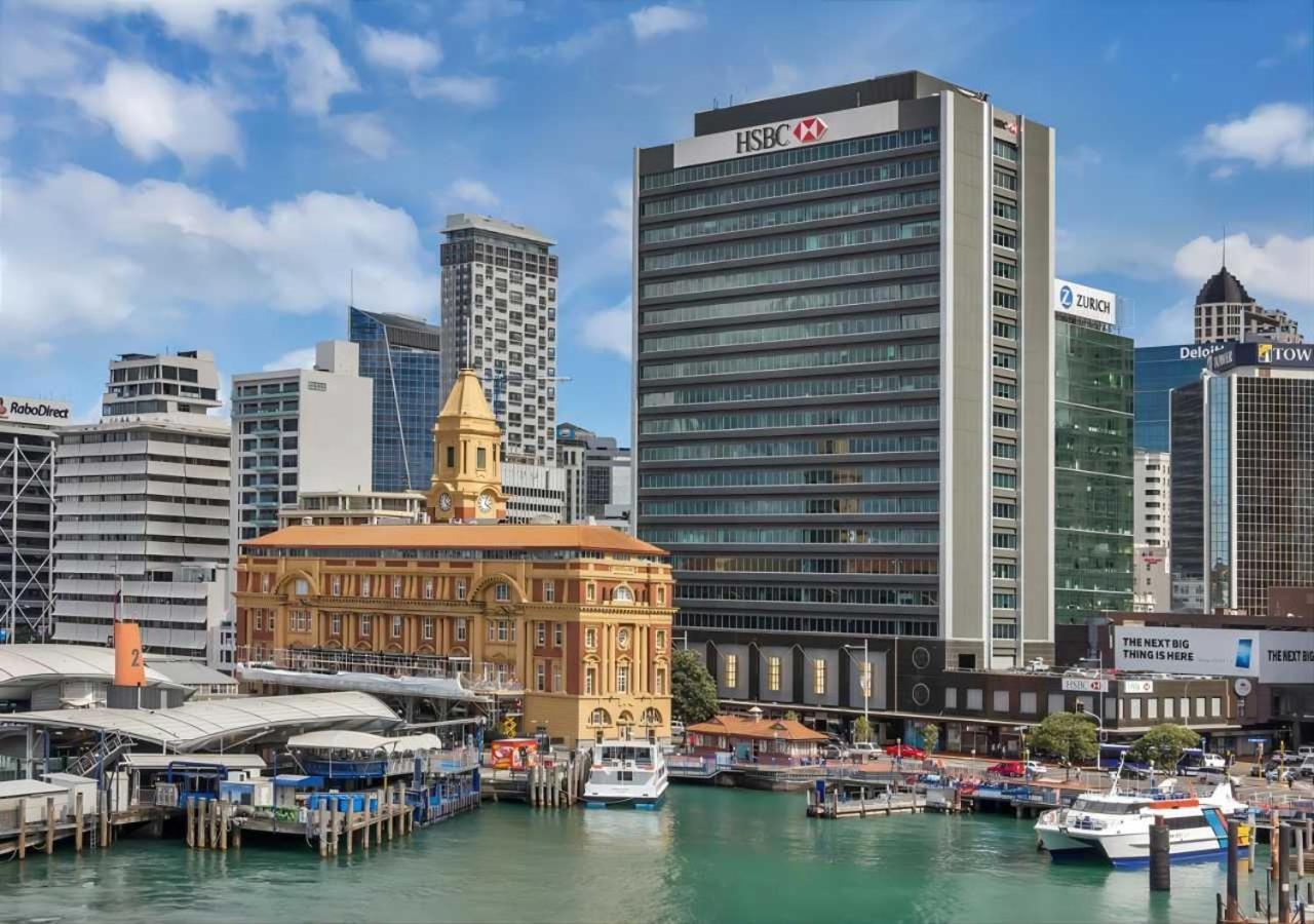 Waterfront Seaview Hotel Apartment - Same Building Block As Auckland Hilton Eksteriør bilde