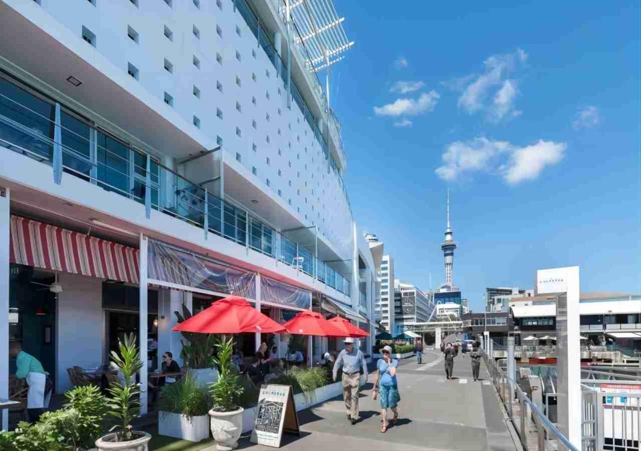 Waterfront Seaview Hotel Apartment - Same Building Block As Auckland Hilton Eksteriør bilde